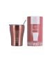 Θερμός Coffee Mug Save the Aegean 350ml Ø7xY13cm Rose Gold Estia Home Art 01-12489