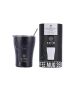 Θερμός Coffee Mug Save the Aegean 350ml Ø7xY13cm Pentelica Black Estia Home Art 01-16913