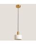 Φωτιστικό Κρεμαστό Ø15xH168cm 1xE27 220V 50/60Hz Gold & Marble White Eurolamp Arte Illumina 144-46004