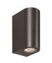 Απλίκα Επίτοιχη IP54  Up-Down  L9,5xW7xH15cm 2xGU10 220-240V 50/60Hz Black Plastic+ABS Eurolamp 145-82065