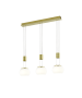 Κρεμαστό Φωτιστικό Brass Mat 82xH150cm LED 3x8w 3x900lm 3000K Switch Dimmer Trio Lighting Madison 342010308