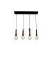 HL-040R-4P MELODY AGED WOOD PENDANT HOMELIGHTING 77-2737