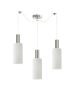 SE21-NM-4-NM3-GL3 ADEPT TUBE Nickel Matt Pendant White Glass+ HOMELIGHTING 77-8472