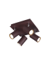 Marley Σποτ με 4 Φώτα και Ντουί GU10 σε Μαύρο Χρώμα Trio Lighting 802430424