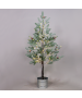 SNOW FLOWER TREE WITH RED CHERRY&POT 168WW LED ΛΑΜΠΑΚ ΑΝΤΑΠ(4,5V)IP44 ΥΨ.120CM Ø20CM 3MΚΑΛΩΔ ΤΡΟΦ ACA X10168144