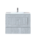Έπιπλο Μπάνιου 100 εκ. με Νιπτήρα Χρώμα Canyon Greyish Sanitec Alba B 100