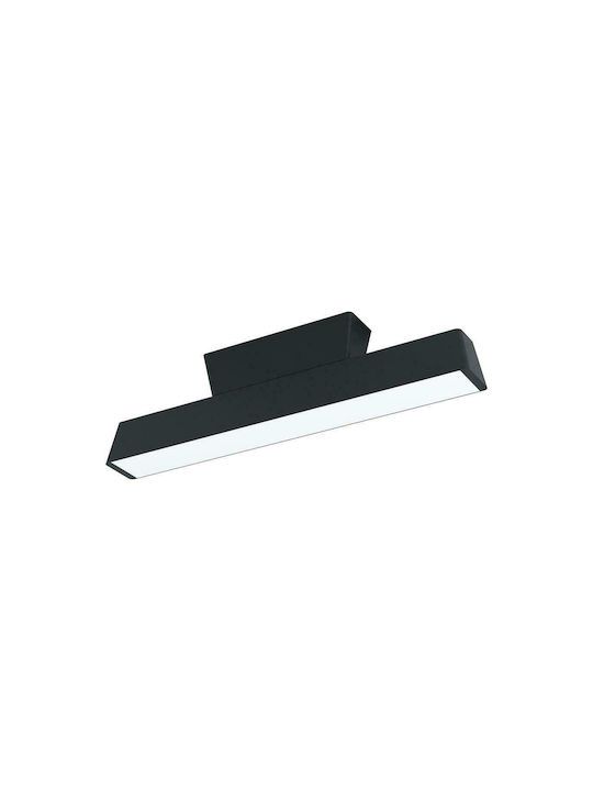 Eglo Simolaris Μοντέρνα Μεταλλική Πλαφονιέρα Οροφής με Ενσωματωμένο LED σε Μαύρο χρώμα 47cm 99601
