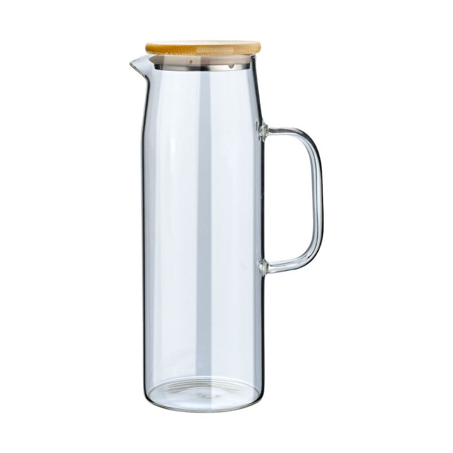 Κανάτα Γυάλινη 1500ml με Καπάκι Estia Home Art Bamboo Essentials 01-19594