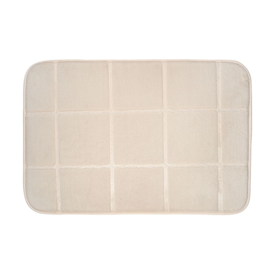 Ταπέτο Μπάνιο Taupe 40x60cm Πολυεστέρας με Memory Foam Estia Home Art  Tiles 02-28534