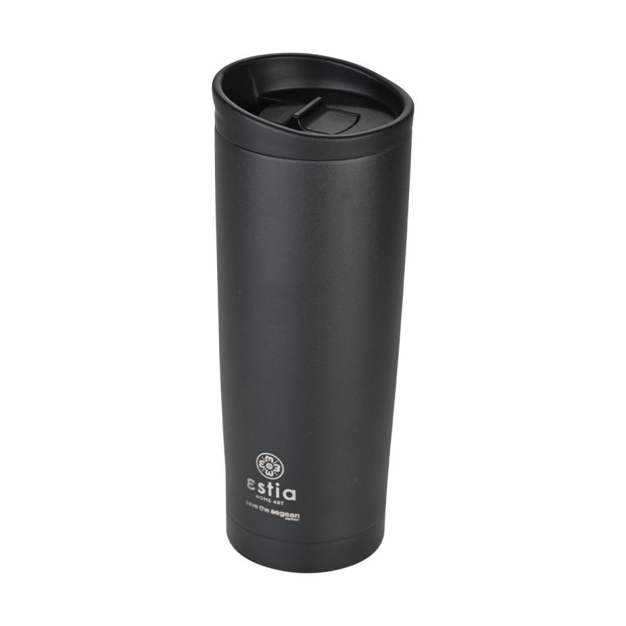 Θερμός 450ml Travel Mug Save the Aegean Midnight Black Estia Home Art 01-20316