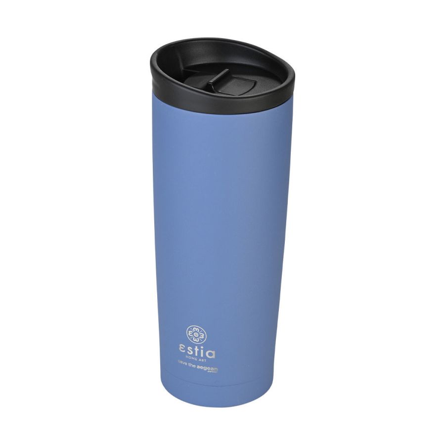 Θερμός 450ml Travel Mug Save the Aegean Denim Blue Estia Home Art 01-20323