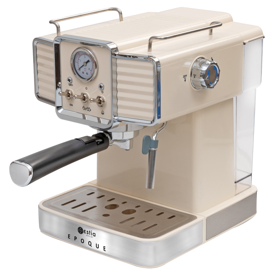 Μηχανή Espresso Retro Epoque 1350watt 20bar 1,5lt Beige Estia Home Art 06-12342