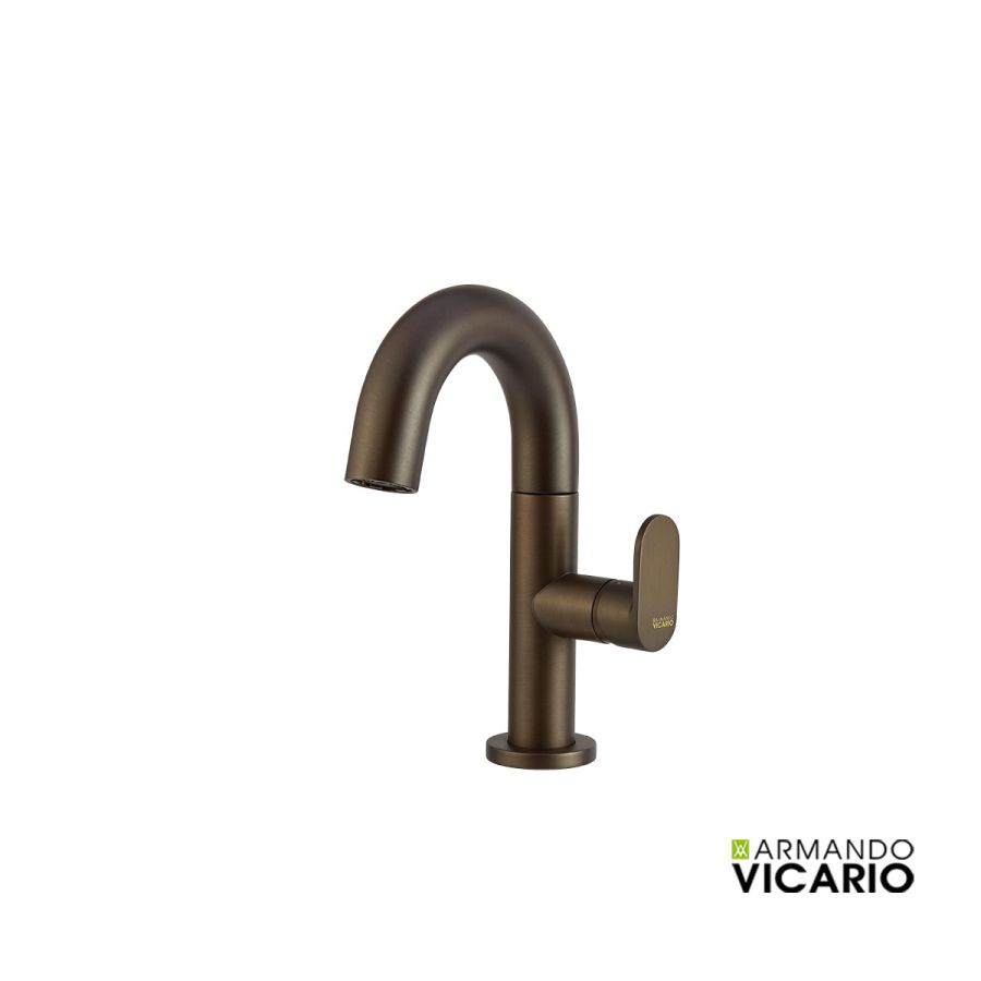 Μπαταρία Νιπτήρα με βαλβίδα Clic Clac Armando Vicario Slim Tuscany Brass 500010-541