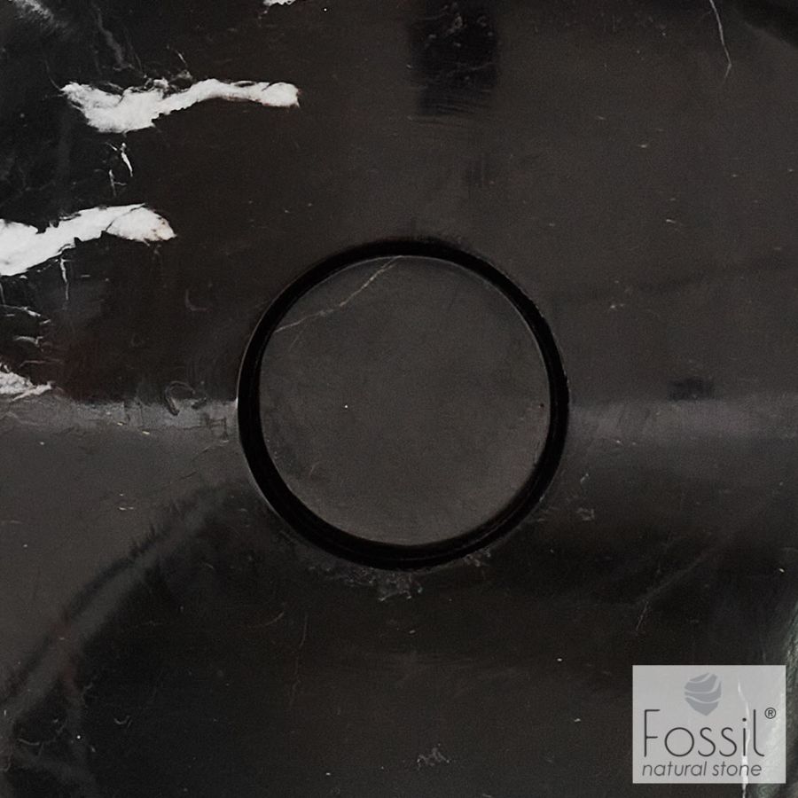 Κάλυμμα Βαλβίδας Νιπτήρα Fossil Marquina Nero TPD01-400