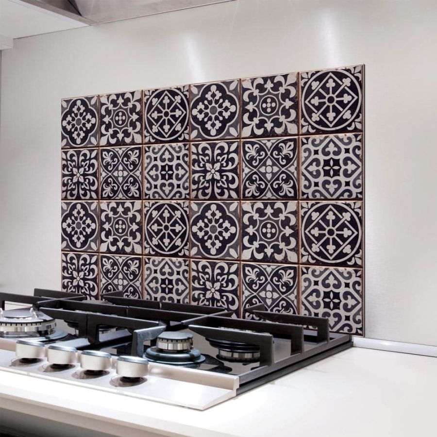 Tiles Azulejos L πλάτη προστασίας τοίχου εστιών κουζίνας (67253) Ango