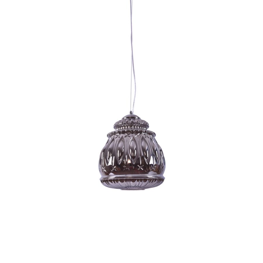 SE4344-01b ROZA PENDANT SMOKE GLASS E4 HOMELIGHTING 77-3746