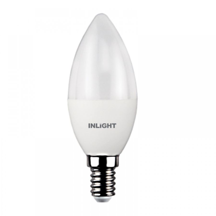 InLight E14 LED C37 8watt 4000Κ Φυσικό Λευκό 7.14.08.13.2