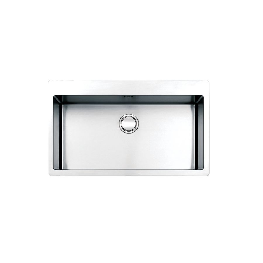 Νεροχύτης Κουζίνας 77x51cm Ένθετος Ερμάριο 80cm Inox Λείο Apell Linear Plus LNP77-110