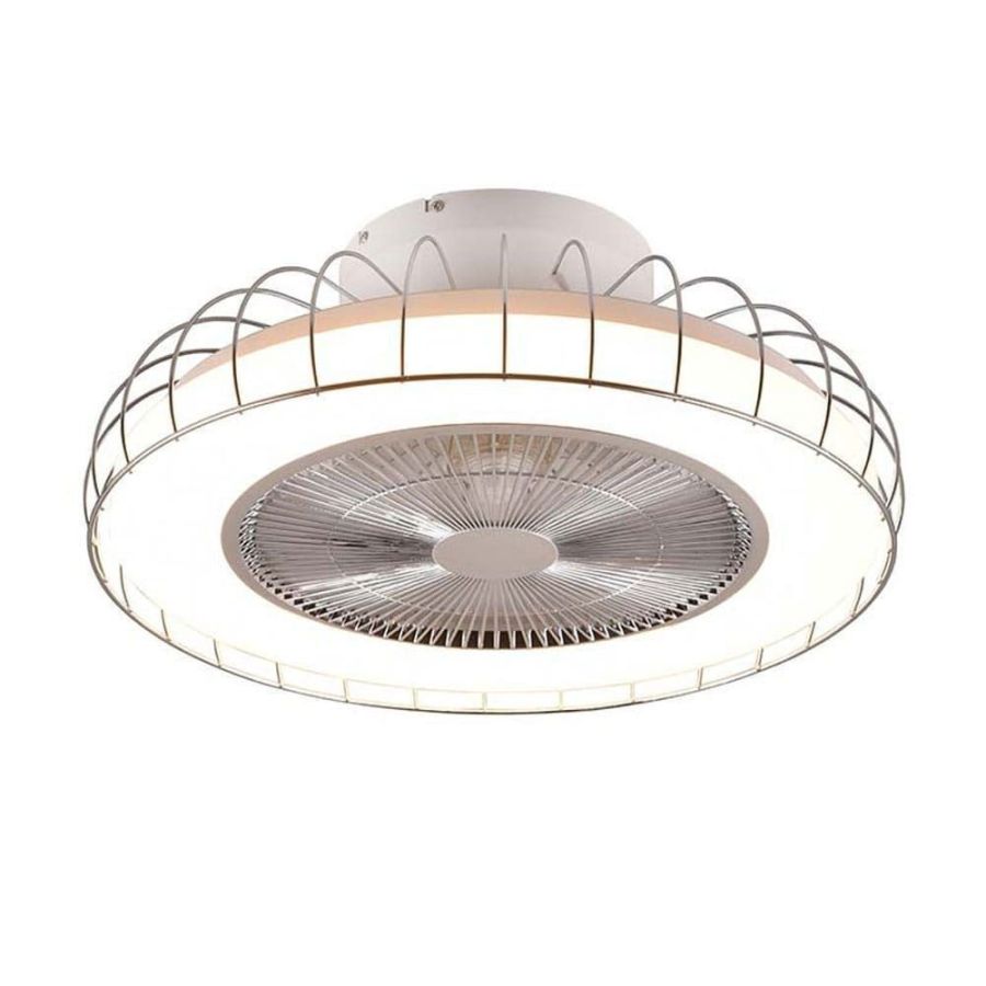 Ανεμιστήρας Οροφής Χρωμέ 52cm Led 30,2w 2700-6500K 3420lm Trio Lighting Sandf Jord R64122106