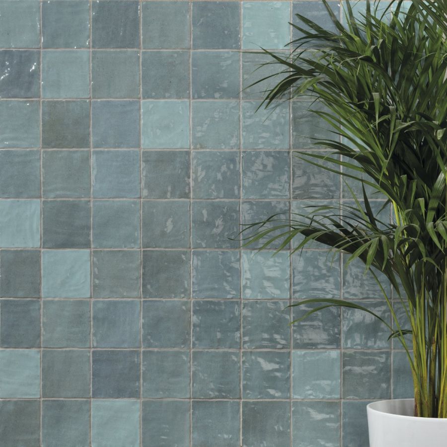 Πλακάκι Τοίχου 10*10 εκ. Γυαλιστερό Peronda Ceramicas Riad Glossy Aqua 