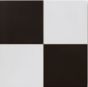 Πλακάκι Δαπέδου Retro Κεραμικό Ματ 45*45cm Ασπρόμαυρο "Σκακιέρα" Checker AP444545