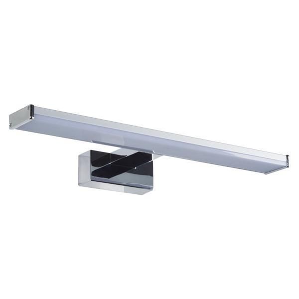 Φωτιστικό Μπάνιου 8w Led 3000K 400*121*42mm IP44 Νίκελ Eurolamp Plus 145-21507