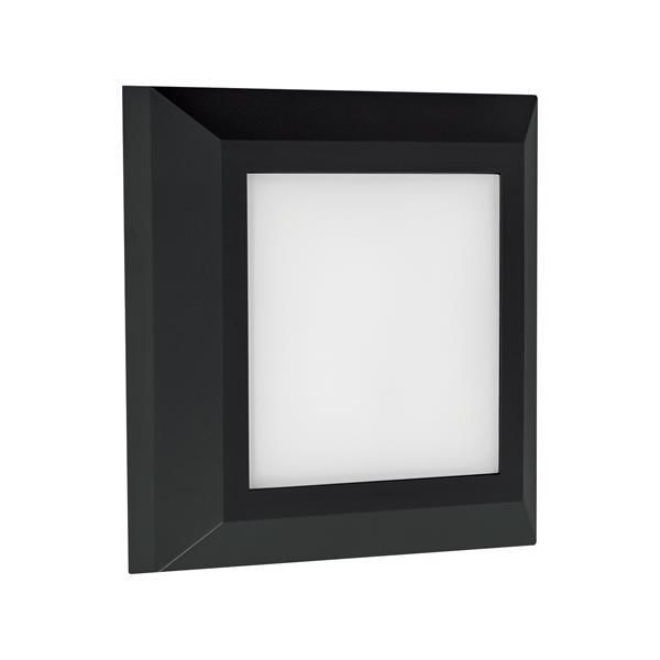 Απλίκα Επιτοίχια Slim IP65 L12,5x12,5x2,7cm Led 3w 3 CCT Dimming 255lm 220-240V Μαύρο ABS+Plastic Eurolamp Pro 145-52085