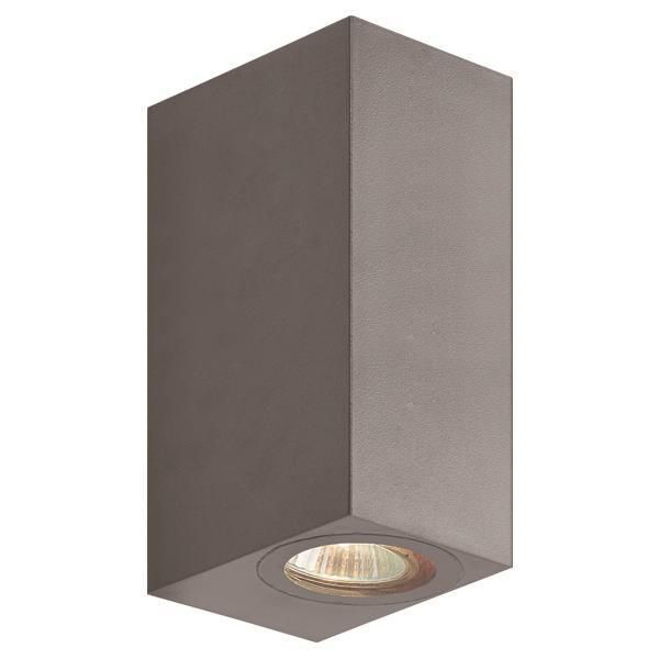 Απλίκα Επίτοιχη IP54  Up-Down  L9,5xW7xH15cm 2xGU10 220-240V 50/60Hz Dark Grey Plastic+ABS Eurolamp 145-82077