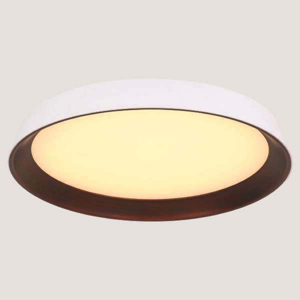 ΠΛΑΦΟΝΙΕΡΑ LED 60W Φ700x90 3000Κ ΛΕΥΚΗ/ΜΠΡΟΝΖΕ Eurolamp 144-51007