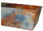 Νιπτήρας Vintage Επιτραπέζιος 60x40x13,5cm Μεταλλικό Χρώμα Travertino Myron Rust 90039