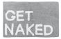 Ταπέτο Μπάνιου Βαμβακερό Γκρι  Ανοιχτό 50*80 εκ.Ecocasa Get Naked  02-4309