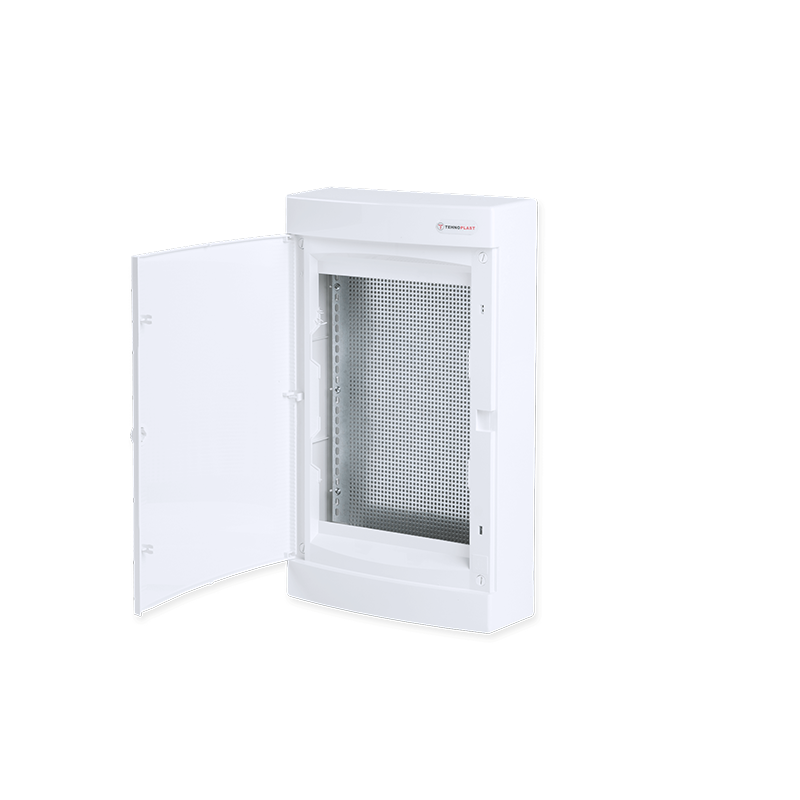 SURFACE MOUNTING ENCLOSURE FOR IT, WHITE DOOR- 3 ROWS IP40 485X287X112mm ACA 282N36CWIT