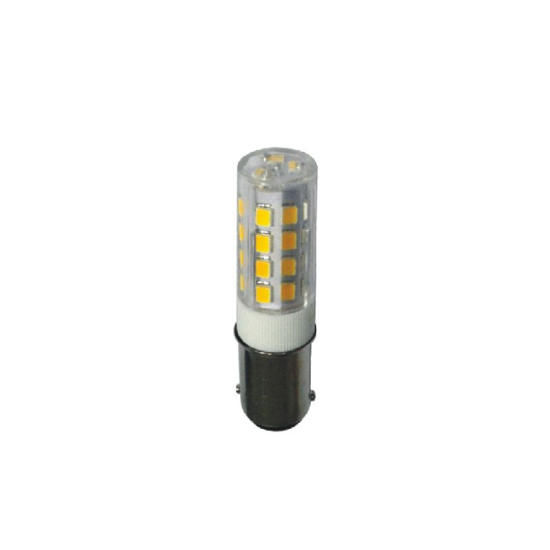 BA15D CERAMIC LED 4W 3.000K 230V AC 350Lm 2835SMD Ra80 ACA BA15D28354WW