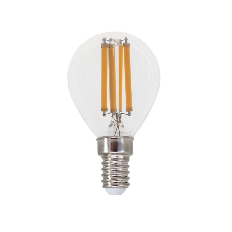 LED FILAMENT E14 G45 6W 4000K 230V AC 770LM RA80 ACA BOVA6NW