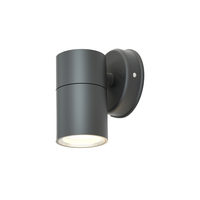 Σποτ Επιτοίχιο 1xGU10  IP44 Outdoor Wall Lamp Anthracite D:11.3cmx11.3cm it-Lighting Eklutna 80200544