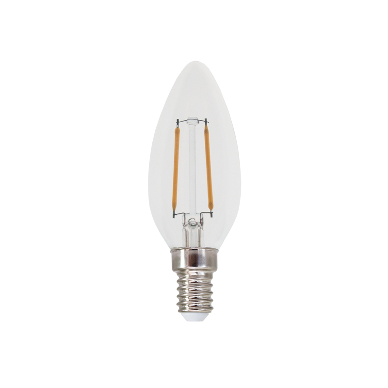 LED FILAMENT E14 C35 2W 2700K 230V AC 250LM RA80 ACA FLAM2WW