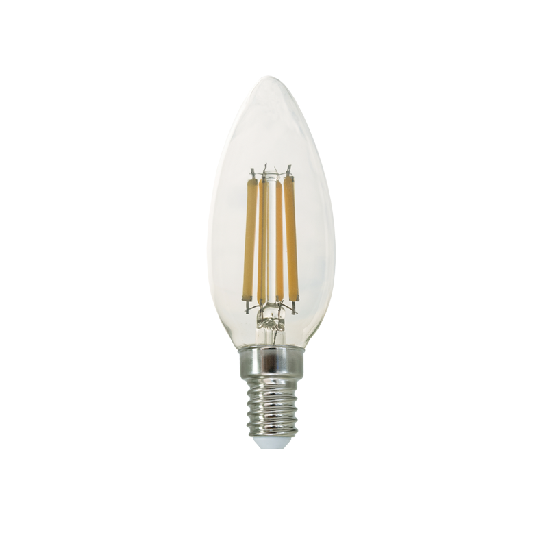 LED FILAMENT E14 C35 7W 2700K 230V AC 860LM RA80 ACA FLAM7WW