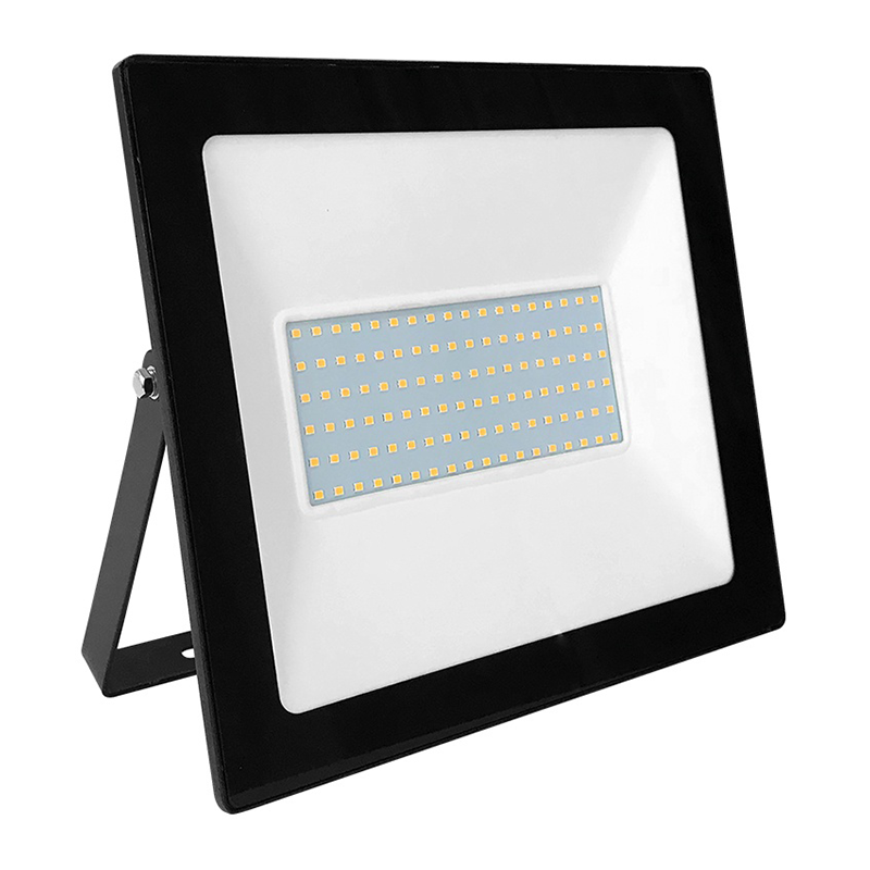 BLACK LED SMD FLOOD LUMINAIRE IP66 100W 4000K 8600Lm 230V RA80 ACA Q10040