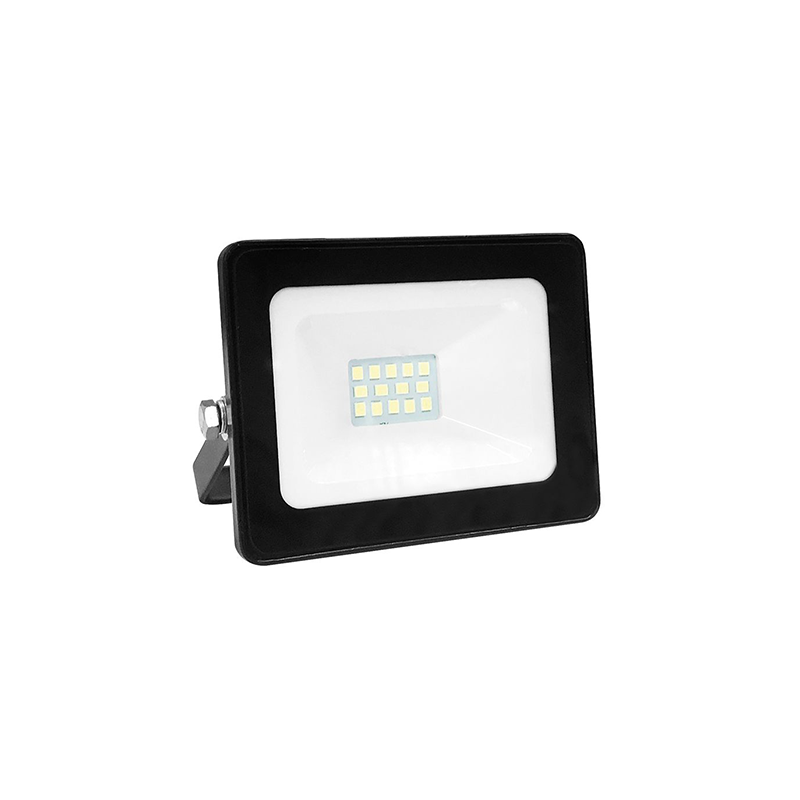 BLACK LED SMD FLOOD LUMINAIRE IP66 10W 3000K 800Lm 230V RA80 ACA Q1030