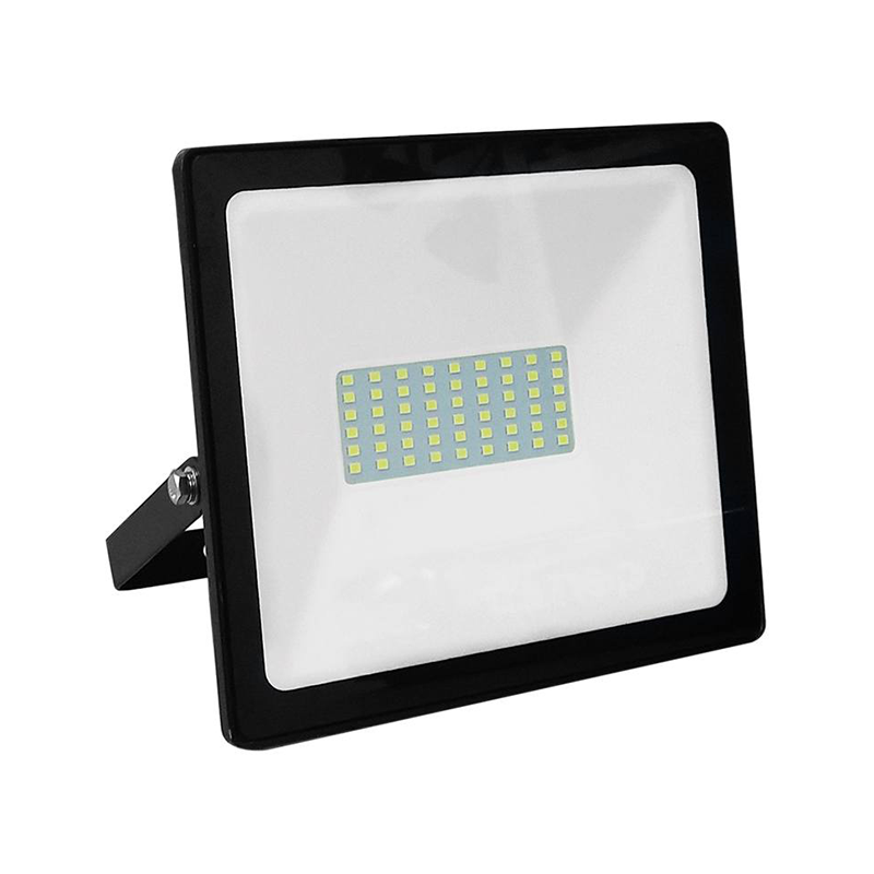 BLACK LED SMD FLOOD LUMINAIRE IP66 50W GREEN 230V ACA Q50G