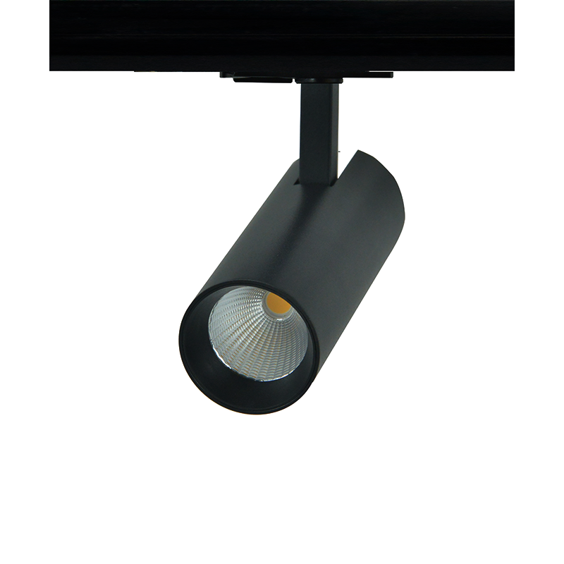 SAND BLACK LED TRACK LUMINAIRE 10W 3000K 1-PHASE 36° 1000LM 230V AC Ra80 Φ55*153MM 5YRS ACA SOLINE1030B2