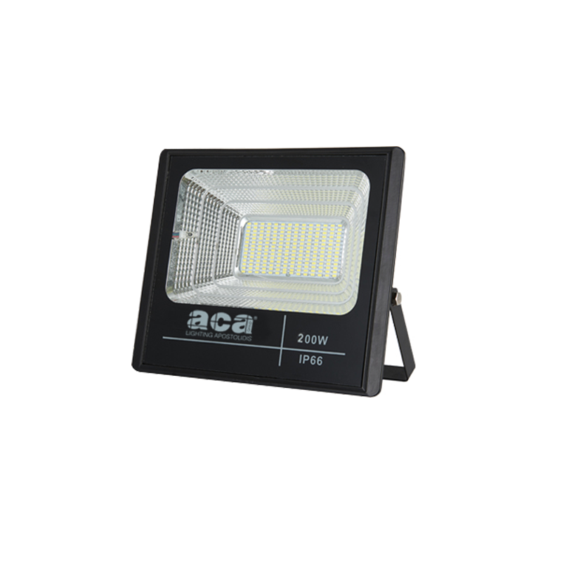 SOLAR Ηλιακός SMD LED FLOOD LIGHT 200W 6000K IP66 120° Ra70 ACA SV20060