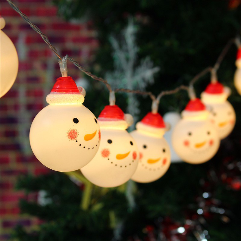 "PLASTIC SNOWMAN", 10 LED ΛΑΜΠΑΚΙΑ ΣΕΙΡΑ ΜΠΑΤΑΡΙΕΣ (2xAA), WW, IP20, 135+30cm, ΔΙΑΦ. ΚΑΛ. ΤΡΟΦ. ACA X04101104