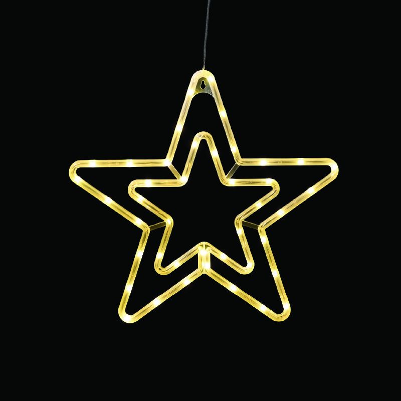 "PLASTIC STAR" 42 LED ΛΑΜΠΑΚΙΑ WW ΜΠΑΤ. (3ΧΑΑ)/USB, IP20, 36*0.7*34 ACA X04421331