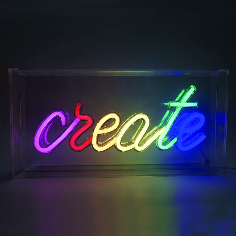 CREATE 90 NEON LED ΛΑΜΠ USB ΚΑΛ 2m ΠΟΛΥΧΡΩΜΑ IP20 30*4,6*15cm ACA X13903719