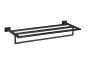 Ραφιέρα Πετσετών W60xD25xH11,5 εκ. Επίτοιχη Black Mat Sanco Towel Racks 0951-M116