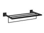 Ραφιέρα Πετσετών W60xD22xH12 εκ.Black Mat Sanco Towel Racks 0961-M116