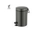 Χαρτοδοχείο 3lt Soft Closιng System Graphite Dark Sanco Waste Bins 90689-122