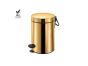 Χαρτοδοχείο 3lt Soft Closιng System Gold 24K Sanco Waste Bins 90689-A05