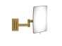 Επιτοίχιος Μεγεθυντικός Καθρέπτης x3 με Διπλό Βραχίονα Led 5w 220-240V Bronze Matt Sanco Led Cosmetic Mirrors MRLED-301-M25